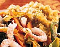 Pilaffkorngryn med wok