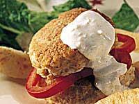 Fiskburgare med kaviardressing