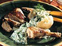 Tsatsiki och kycklingklubbor