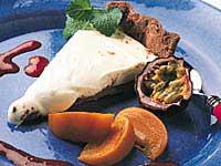 Fryst chokladpaj med frukter