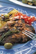 Honungsmarinerade lammskivor