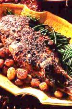 Lammstek med salvia och enbär