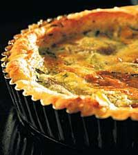 Ost- och päronfylld galette