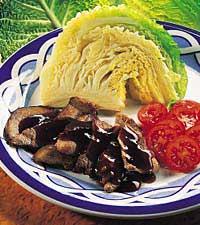 Färsk skinka med sötsur sojasås