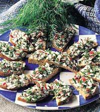 Dill- och rädissnittar