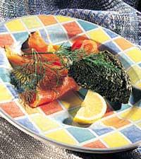 Dill- och spenattårta