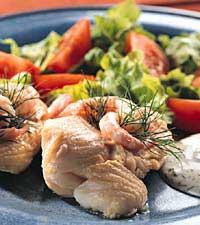 Torskfilé med smak av kräftor