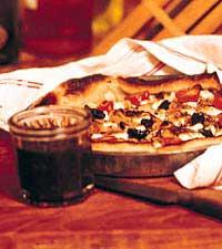 Getostpaj med plommonsås