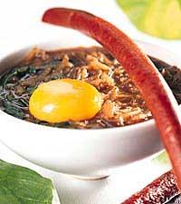 Soppa med potatis och spenat