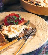 Lökpaj med fårosttäcke