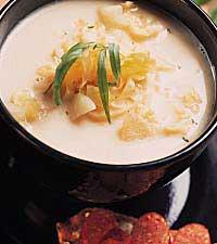 Kummindoftande vitkålssoppa