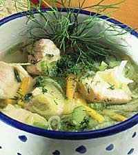 Laxsoppa med rötter