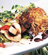 Potatisplättar och grönsakshack