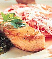 Citronglaserad laxfilé