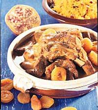 Spjäll och aprikos i gryta