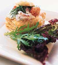 Krustad med kräftfyllning