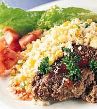 Majscouscous med stor pannbiff