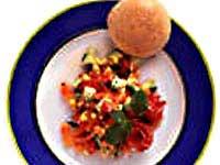 Parmaskinka med papayasallad