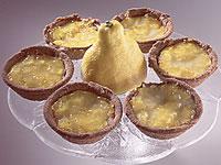 Citronfylld chokladkaka