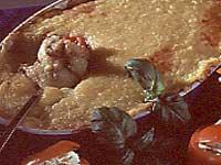 Köttfärsgratäng med polenta