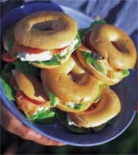 Klassisk bagelsfyllning