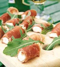 Prosciutto-rullar med färskost