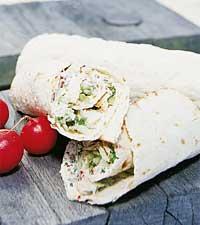 Tunnbröd med senapskyckling