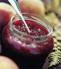 Peach Melba-chutney