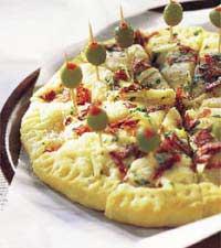 Örtgalette med salami och vitlök