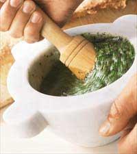 Kapris- och rucolapesto