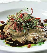 Gräddstuvat renskav med svamp