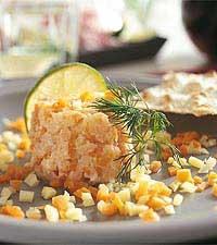 Laxtartar med rotfrukter