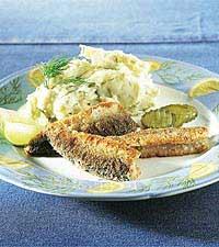 Dillkryddat mos med strömming