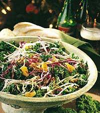 Tre sorters kål i sallad