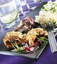 Stekt salt sill med löksås