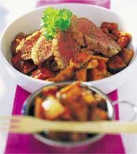 Stekt ankbröst med klyftpotatis