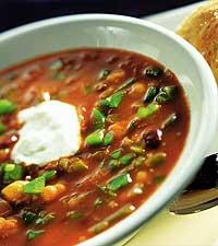 Tomat- och bönsoppa