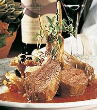 Lammkotletter med vitvinssås