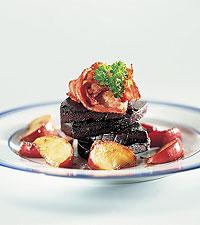 Blodpudding med farinäpplen