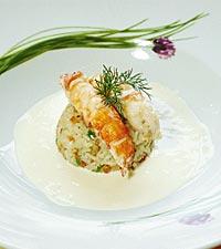 Ristimbaler med kräftstjärtar