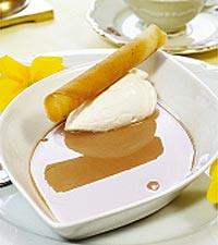 Chokladmousse med citronspegel