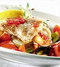Torsk med kaprisratatouille