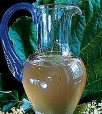 Fläder- och rabarbersaft