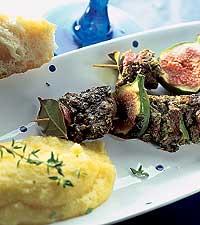 Kycklingleverspett till polenta