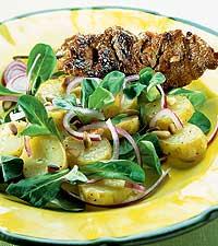 Grillspett med potatissallad