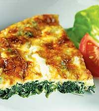 Spenatlåda med dillstekt fisk