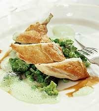 Kyckling med spritärter