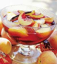 Persikor i sockerlag med kanel