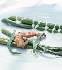 Sparris med två såser