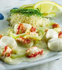 Fiskbullsgryta med fänkål